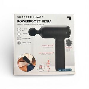 Sharper Image Black Powerboost Ultra Massager
